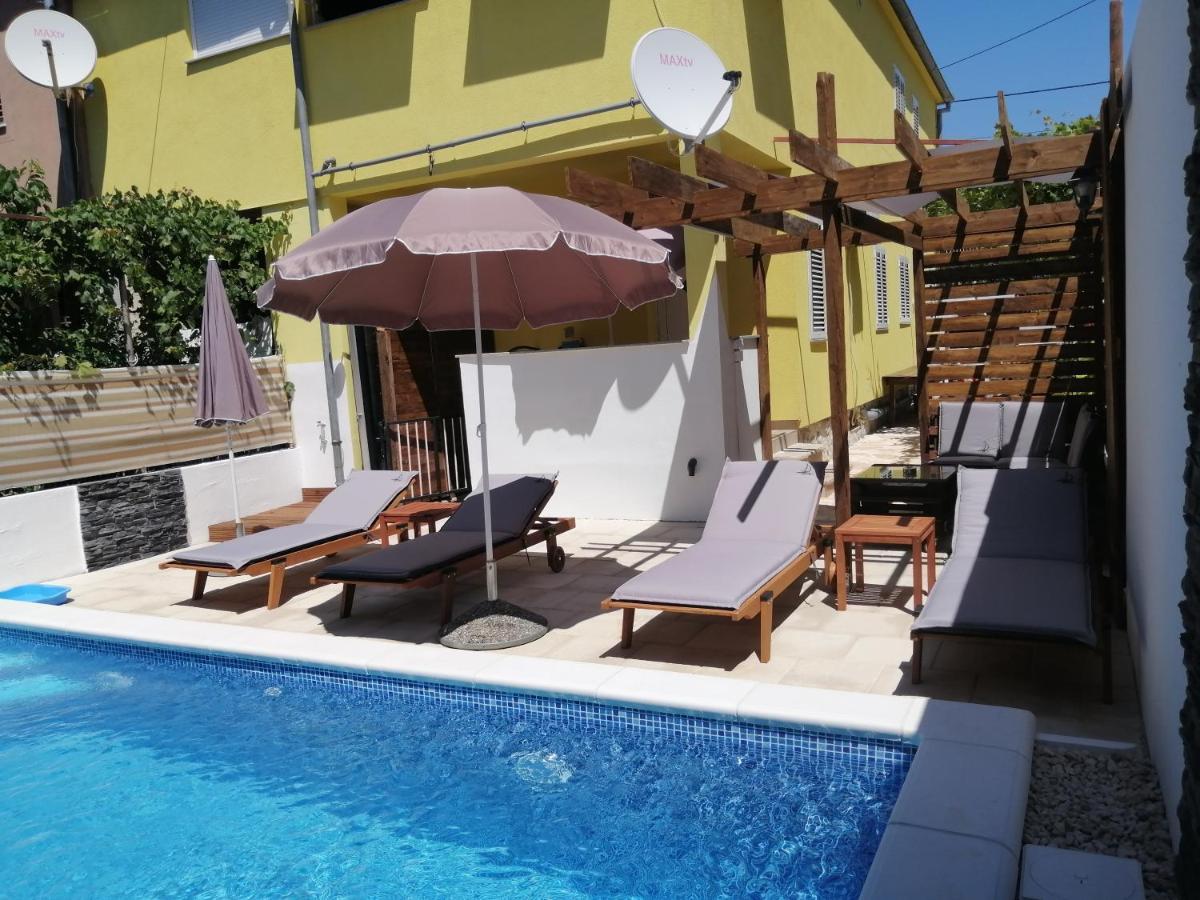 Apartment Rustica Zadar With Exclusive Use Of The Pool-Ground Floor Exterior photo